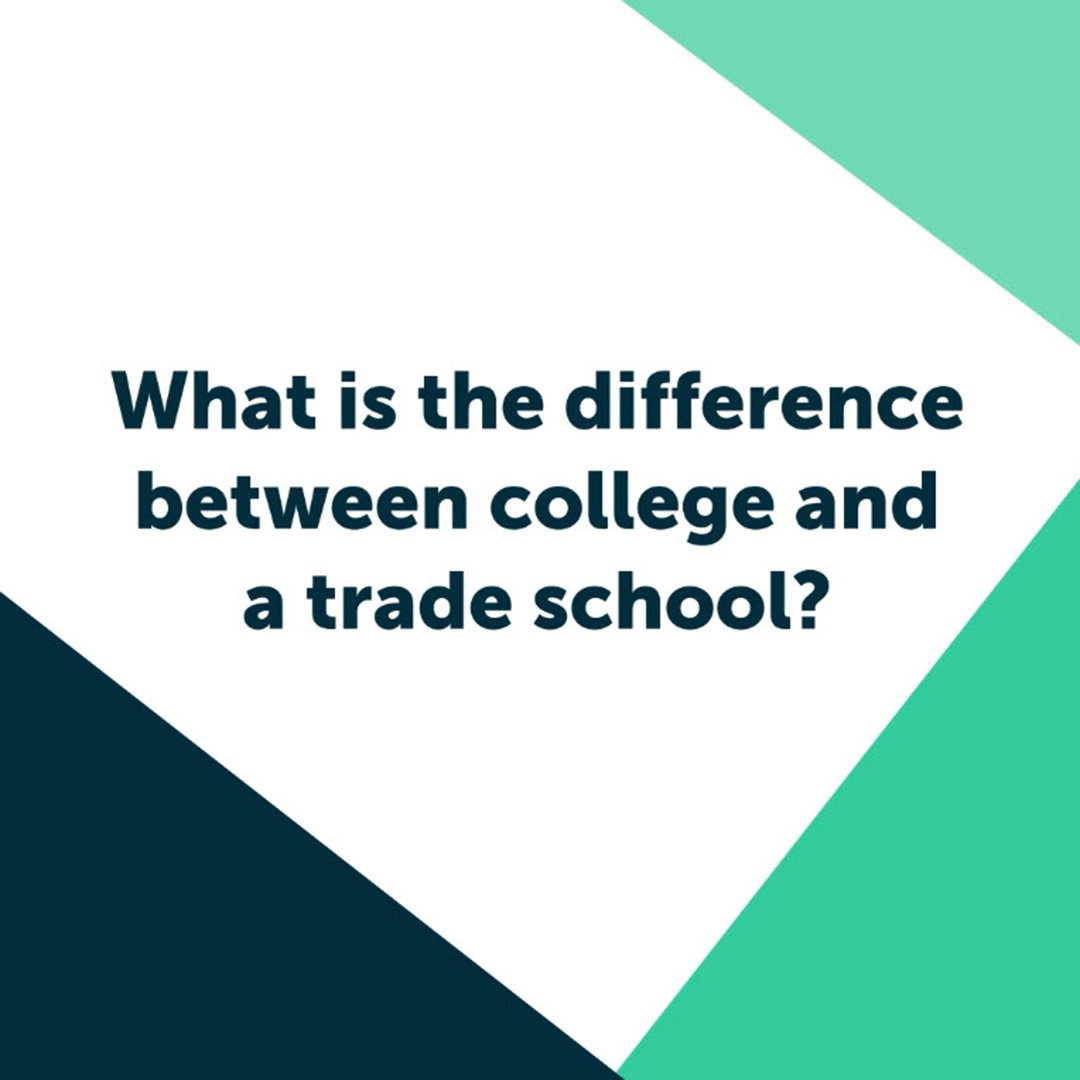 What is the difference between college and a trade school-instagram-post